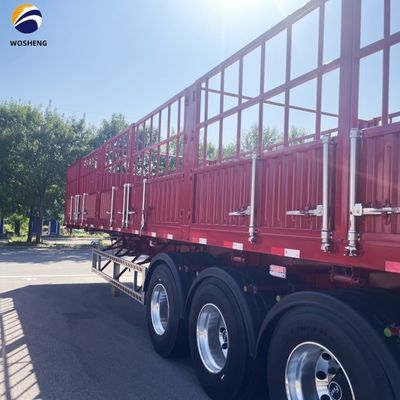 Reboque de transporte de gado 40FT 3 eixos Reboque de vedação de armazém para o mercado africano