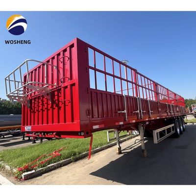 2 &quot; King Pin Utilização comercial 3 eixos vedação Semi-reboque para carga a granel gado etc