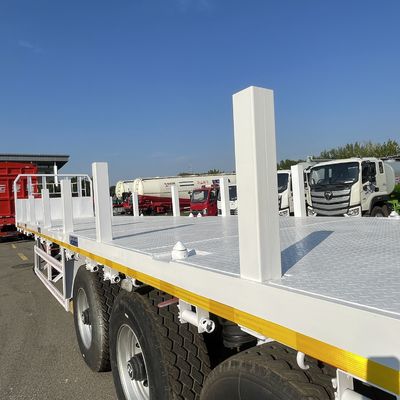 Personalização 2 eixos 20ft 40ft 45ft 53FT Container Truck Trailer Flatbed Semi Trailer