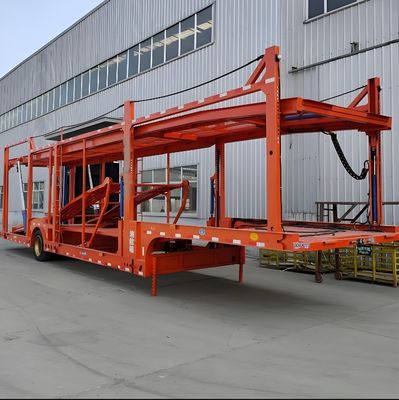 2 eixos veículo de dois andares porta-carros semi-reboque para transporte de automóveis 12R22.5 Pneus