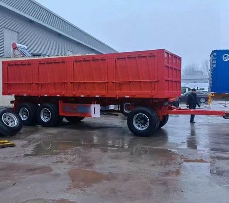 40-100 toneladas de reboque de reboque Dolly Full Truck Trailer com estaca de parede lateral para cargas pesadas