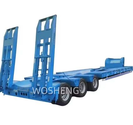 Reboque de contêineres para cargas de 40T-100T 13/16/20 toneladas eixo Q345B / T700 viga de aço