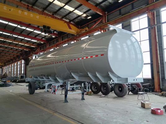 Reboque de tanque de liga de alumínio de aço inoxidável Carga útil máxima 30000 kg para transporte de líquidos