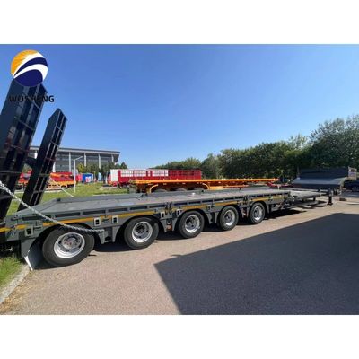 30-150tons camião reboque semi-reboque cama baixa Lowboy semi-reboque para equipamento pesado