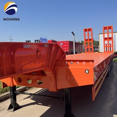 30-150tons camião reboque semi-reboque cama baixa Lowboy semi-reboque para equipamento pesado