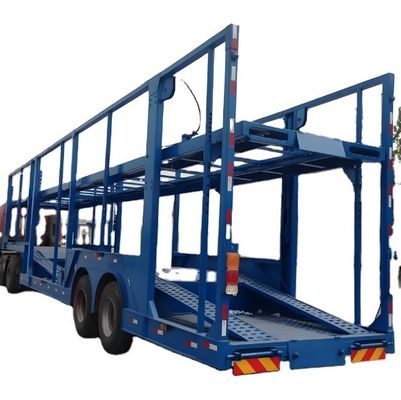 2024 3 eixos duplo deck 6-10 unidade de transporte de veículos semi-reboque caminhão pneu de reboque 12R22.5