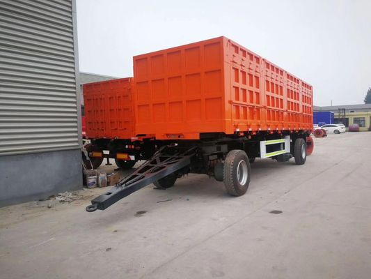 Q345 Reboque de barras de tração de 2 eixos e 3 eixos de aço carbono com capacidade de 30 toneladas e parede lateral