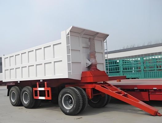 Q345 Reboque de barras de tração de 2 eixos e 3 eixos de aço carbono com capacidade de 30 toneladas e parede lateral