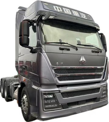 Aço Sinotruk Usado 6x4 Direção à esquerda Howo 371 375 Trator Caminhão Diesel Combustível manual Weichai Motor