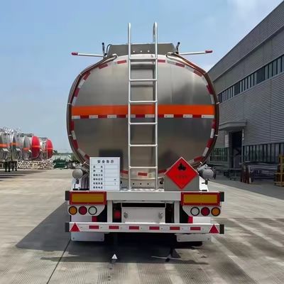 Tanque de combustível de aço inoxidável de liga de alumínio de 45000 litros Semi-reboque com 2/3 eixos