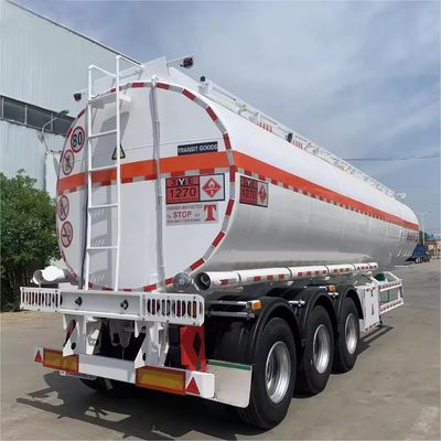 Aço inoxidável 3 eixos camião de combustível de óleo semi-reboques 4000 a 45000 litros petroleiro