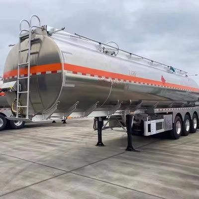 Aço inoxidável 3 eixos camião de combustível de óleo semi-reboques 4000 a 45000 litros petroleiro