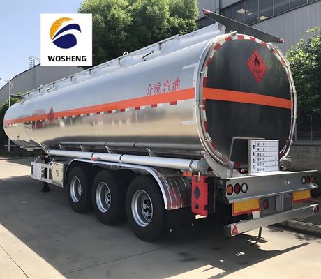 Semi-reboque de tanque de combustível de 4200L fabricado em aço inoxidável de aço carbono ou liga de alumínio