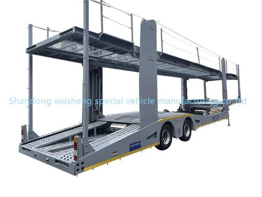 2&quot; 50 King Pin Steel Veículo de transporte de dois andares Trailer para serviço de entrega de automóveis