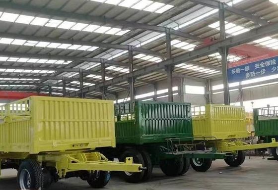 500mm Q345 aço carbono Bar de tração vedação Full Trailer com 3 eixos 40-100 toneladas de capacidade