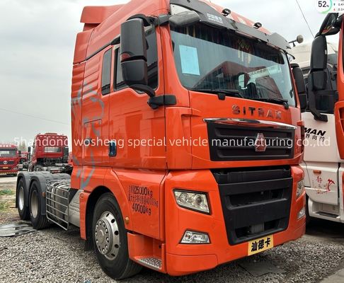 Usado Direção esquerda 6x4 Cabeça de caminhão 350-450HP Trator caminhão com capacidade de 31-40 T