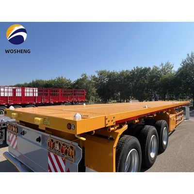 20ft 40ft Container Flatbed Truck Semi-trailer com 3mm 4mm Grain Plate Platform