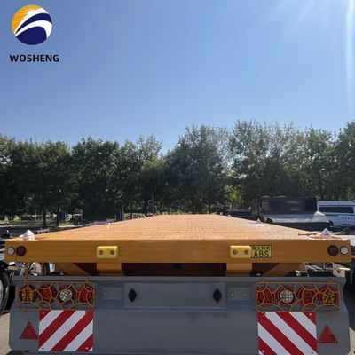 20ft 40ft Container Flatbed Truck Semi-trailer com 3mm 4mm Grain Plate Platform