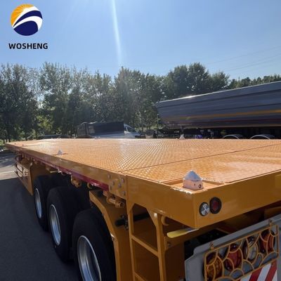 20ft 40ft Container Flatbed Truck Semi-trailer com 3mm 4mm Grain Plate Platform