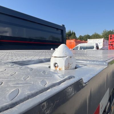 20ft 40ft Container Flatbed Truck Semi-trailer com 3mm 4mm Grain Plate Platform