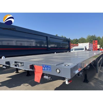 20ft 40ft Container Flatbed Truck Semi-trailer com 3mm 4mm Grain Plate Platform