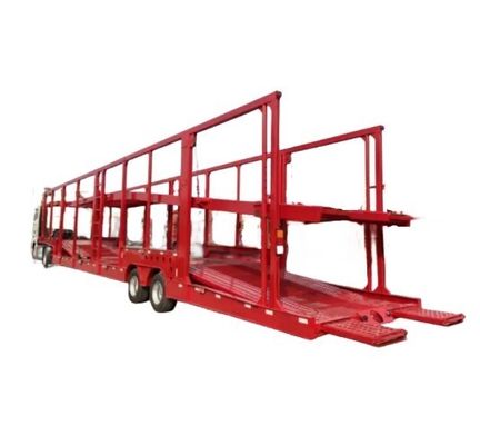 2 eixos Suspensão mecânica forçada Carreador de veículos Semi-reboque para transporte de veículos