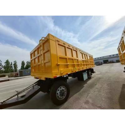 WOSHENG 2 eixos Transporte de carga Trailers completos com barra de tração e solicitação do cliente
