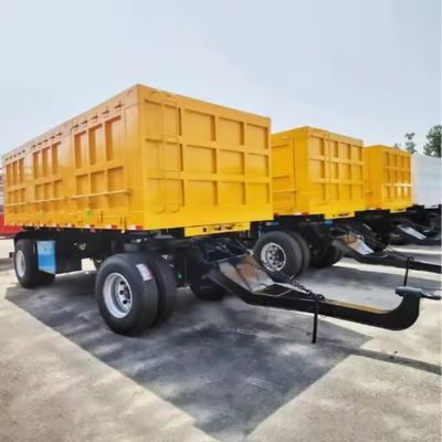 WOSHENG 2 eixos Transporte de carga Trailers completos com barra de tração e solicitação do cliente