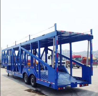 Reboque de transporte de veículos de dois andares para transporte de veículos Semi-reboque produzido pela Wosheng