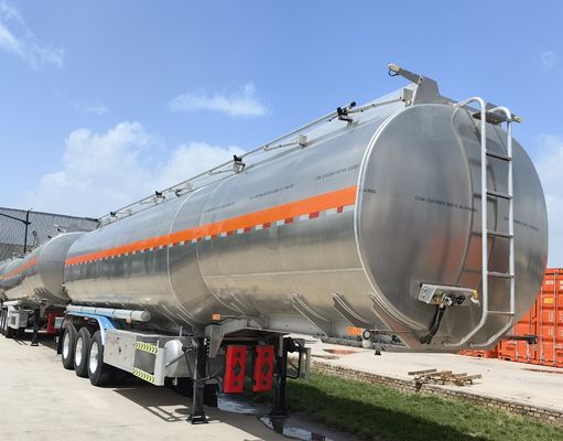 Remolque de camião 20-60CBM Tanque de alimentos líquidos Semi-remolque com suspensão aeromecânica