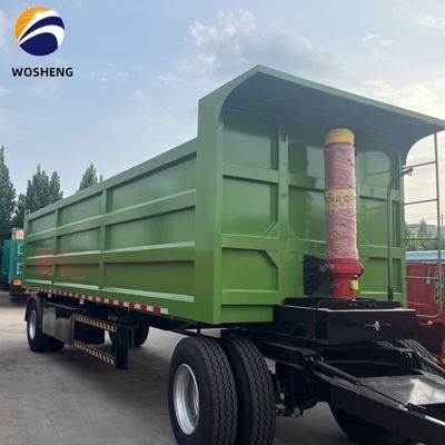 500 mm Q345 Bar de Tiro de Aço de Carbono Parede lateral Trailers completos para 40-100 toneladas de capacidade de carga