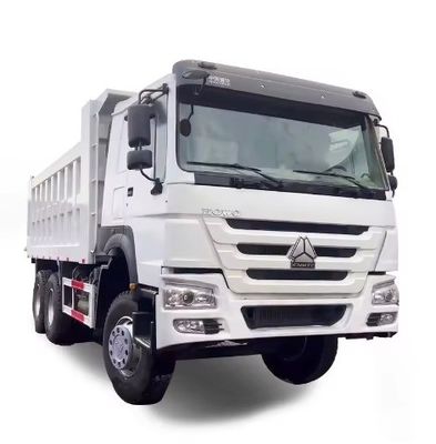 Direção esquerda Usado 336HP HOWO Dump Truck para transporte em excelente estado