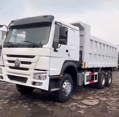 Direção esquerda Usado 336HP HOWO Dump Truck para transporte em excelente estado