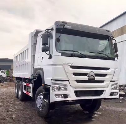 Direção esquerda Usado 336HP HOWO Dump Truck para transporte em excelente estado