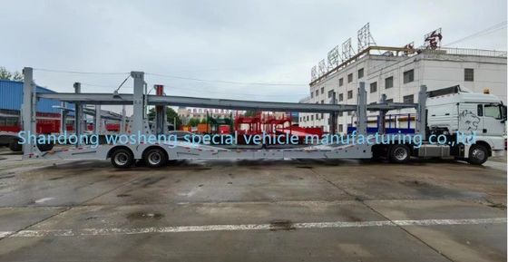 Reboque de camião de dois andares Reboque de transporte de automóveis com carga útil máxima de 30 toneladas em Wosheng