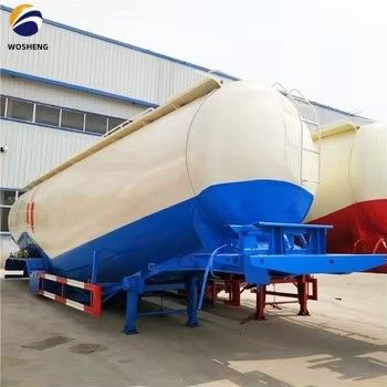 3 eixo 45 50 60 cbm Fly Ash Silo Cement Tanker Trailer com pressão de trabalho de 2,5 bar