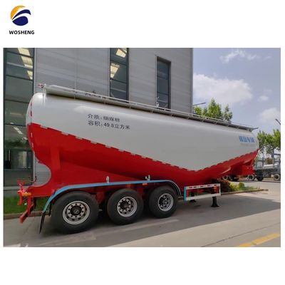 3 eixo 45 50 60 cbm Fly Ash Silo Cement Tanker Trailer com pressão de trabalho de 2,5 bar