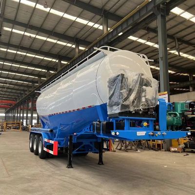 3 eixos 45-60cbm Cimento Tanker Semi-reboque com motor Diesel Deutz/Huafeng/Weichai