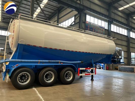 3 eixos 45-60cbm Cimento Tanker Semi-reboque com motor Diesel Deutz/Huafeng/Weichai