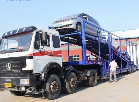 8.25x22.5 Fio de aço de dois andares porta-carros semi-reboque para veículos personalizados