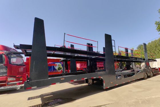 WS Shandong 8 Car Carrier Trailer Trailer de carga personalizado com engrenagem de pouso opcional
