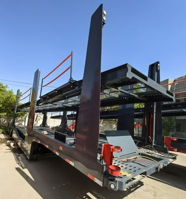 WS Shandong 8 Car Carrier Trailer Trailer de carga personalizado com engrenagem de pouso opcional