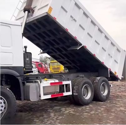 6 cilindros usados Caminhão de areia de cor branca Cargo Caminhões para o mercado africano