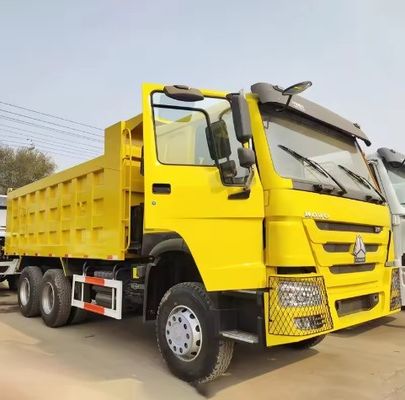 6X4 Drive Wheel Sinotruk de segunda mão HOWO 371 cavalos Caminhão de descarga para mineração na Rússia