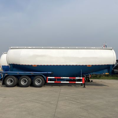 WOSHENG 50 toneladas camião a granel de aço de armazenamento silo pó seco cimento a granel camião-tanque reboque