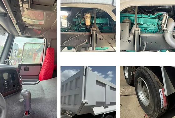 Vendas garantidas de segunda mão 6*4 8*4 HOWO Caminhão de descarga usado para construção de transportes