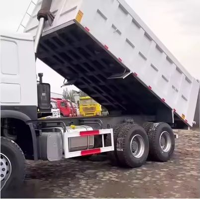 Construção Urbana Transporte de lixo caminhão de lixo usado 336HP HOWO com 3 passageiros