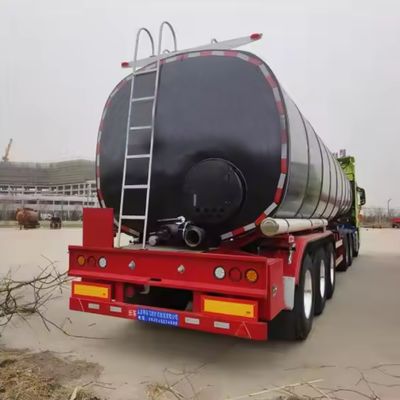 3 eixos inferiores de transporte de asfalto, betume, tanque, semi-reboque com reboque de camião aquecido