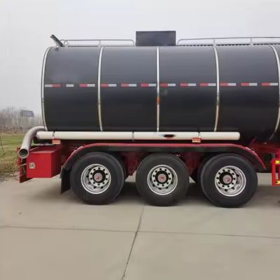 3 eixos inferiores de transporte de asfalto, betume, tanque, semi-reboque com reboque de camião aquecido