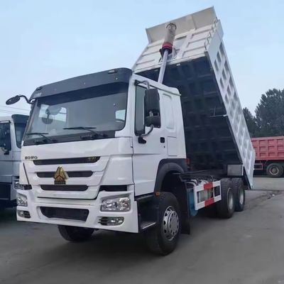 Usado HOWO 6X4 Dump Truck para Mineração para a Rússia Janela manual e tanque de carga 5.3-6.2M